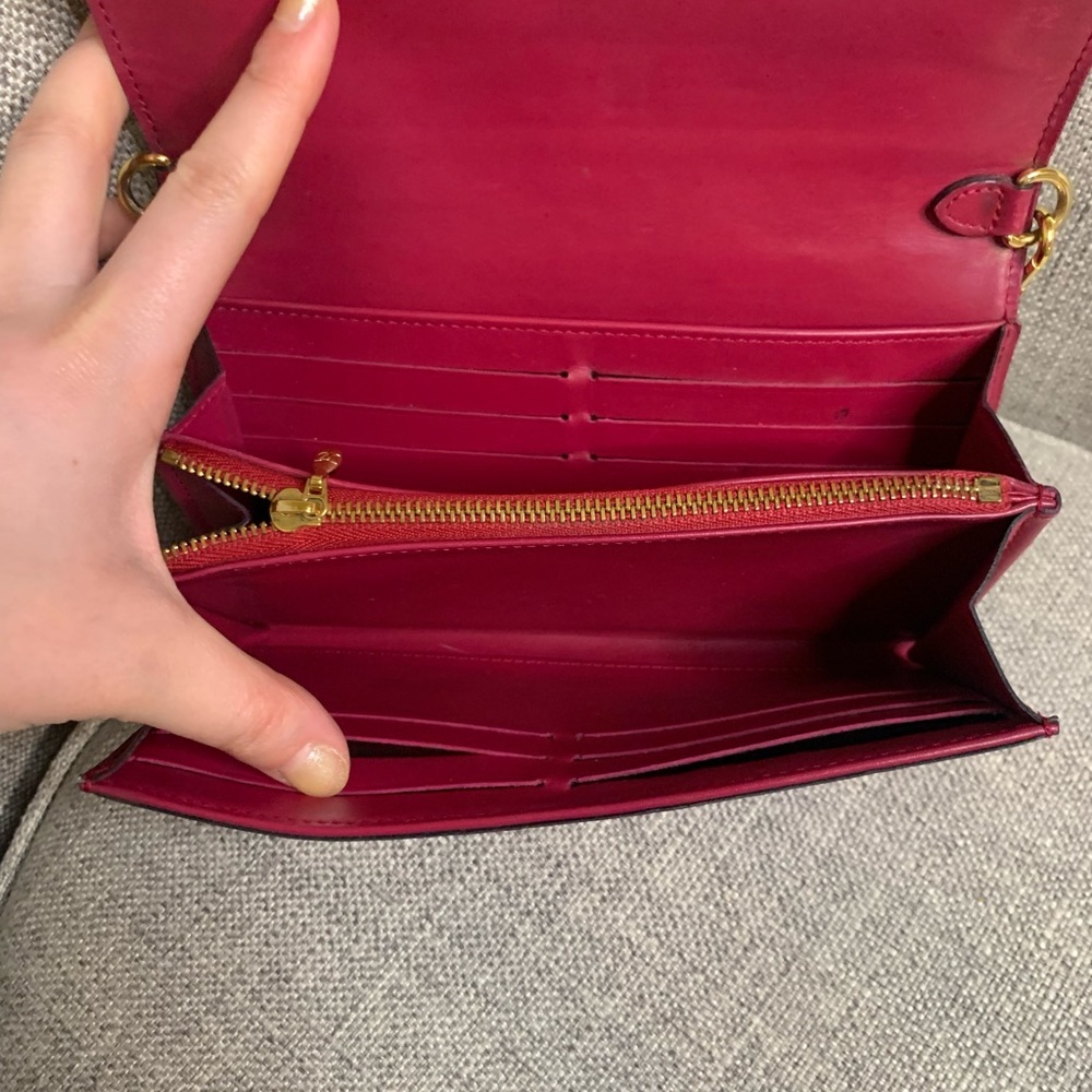 Louis Vuitton Monogram Vernis Portofeuille Sarah Wallet on Chain Pink - Picture 12 of 17